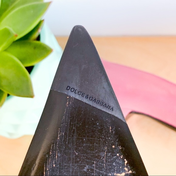 🇮🇹 DOLCE & GABBANA mauve pink leather shoes - Picture 8 of 11